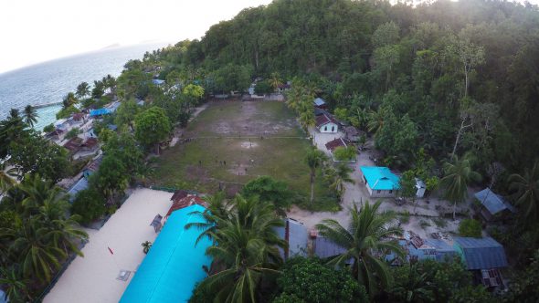 Papua Village Soccer 2 Royalty Free Stock Drone Video Footage