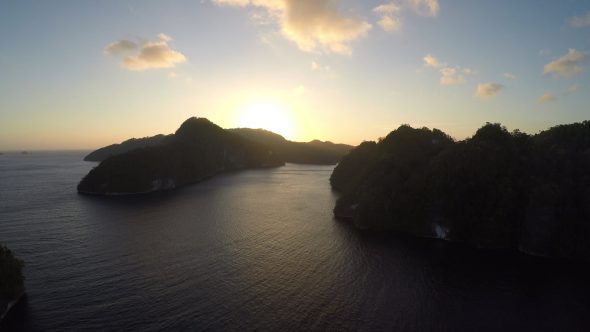 Raja Ampat Islands 20 Royalty Free Stock Drone Video Footage