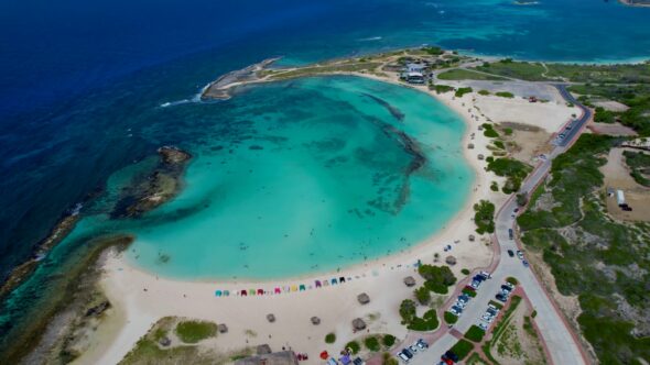Island Ocean Sea Royalty Free Stock Drone Video Footage