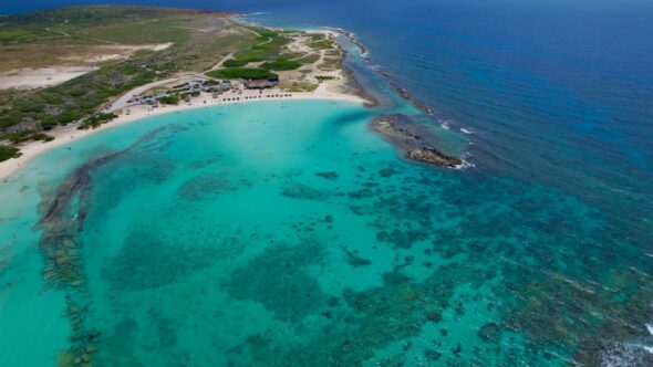 Aqua Tropical Sea Royalty Free Stock Drone Video Footage