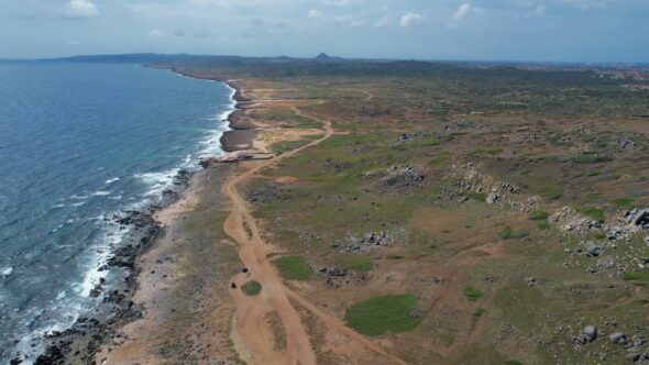 Tropical Coast Ocean Royalty Free Stock Drone Video Footage